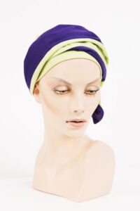 Turban Bleu Roi et Jaune